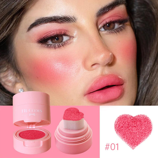 Cushion for Cupid's Bow: Heart-Shaped Blush Stamp - Buildable & Waterproof (Korean Cosmetics)