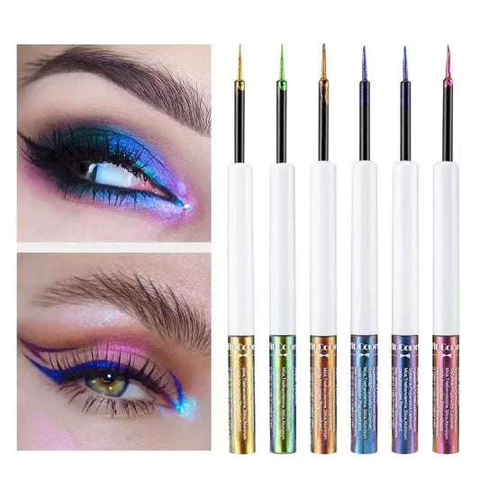Gloss Shiny Metallic Eyeshadow Liner Liquid Chameleons Eyeliner Multi Chrome Color Aurora EyeshadowEye Makeup Glitter Pigment