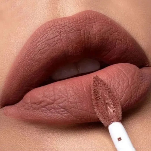 Matte Liquid Lipstick Waterproof Long Lasting Velvet Mate Nude Brown Red Lip Gloss Lint Tube Makeup Cosmetic Lipsticks Lipgloss