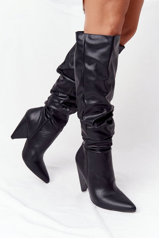 Heel boots model 190214 Step in style - Xecru Dress Code